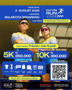 “Honda Run 2026 Siap Ramaikan Balai Kota Semarang, Hadirkan Lomba 5K dan 10K untuk Ribuan Pelari”