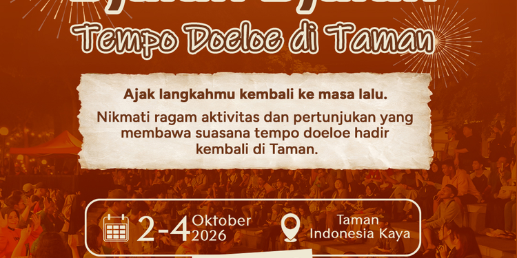 Djalan-Djalan Tempo Doeloe Hadir di Taman Indonesia Kaya Semarang, Ajak Warga Bernostalgia